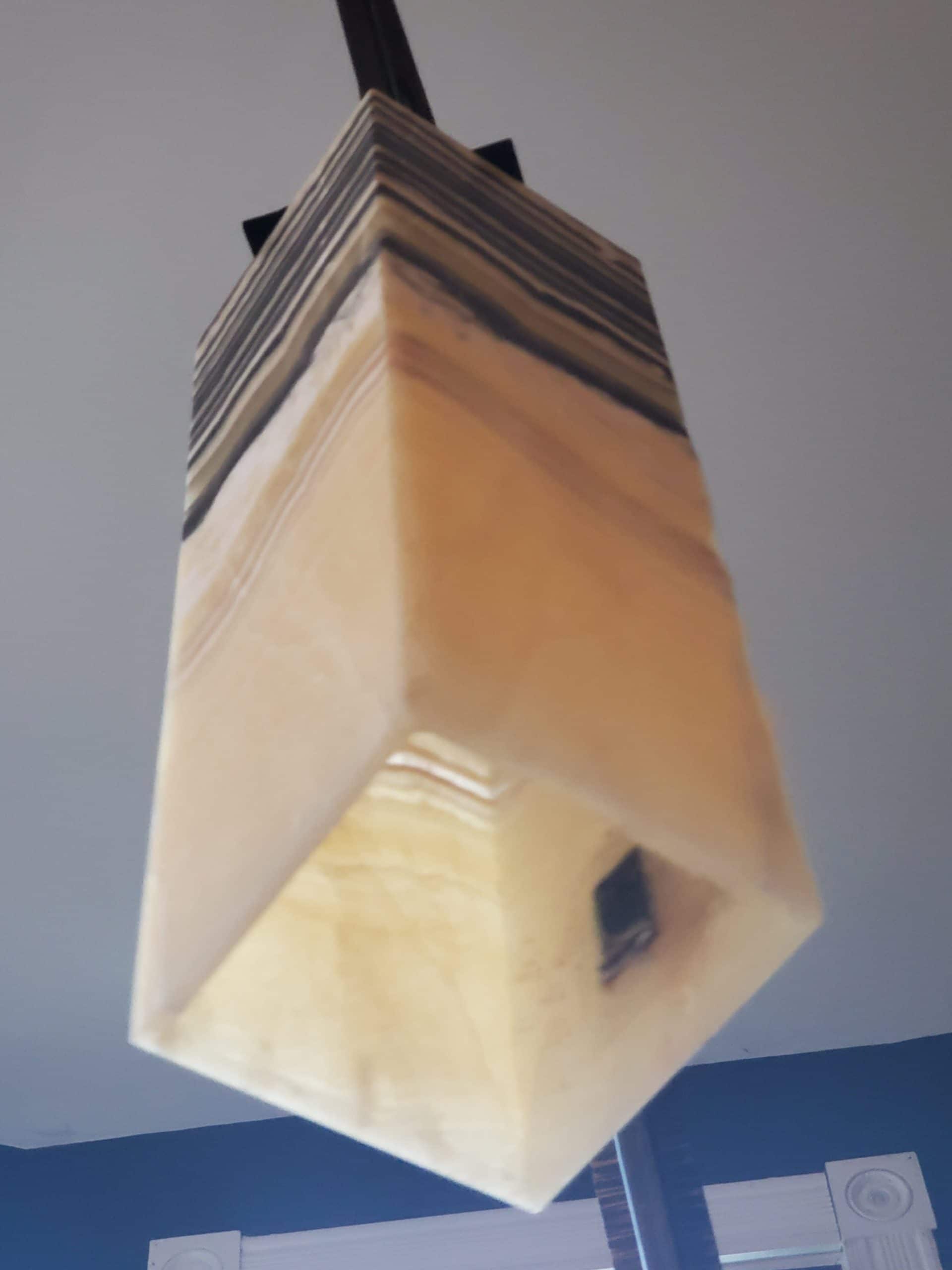 CONTEMPORARY ONYX ROUND MOSAIC DIAMETER SPHERE FLOOR LAMP