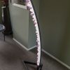 ARCH FLOOR LAMP-BLACK PATINA, ARCH STYLE, CLEAR CRYSTALS