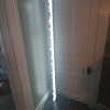STRAIGHT LINE CONTEMPORARY CRYSTAL FLOOR LAMP